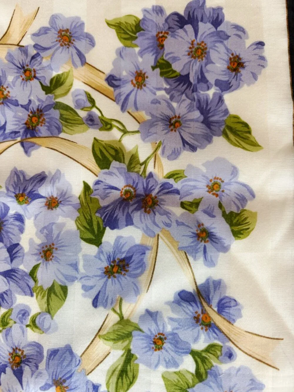 NWT Yves Saint Laurent Floral Cotton Scarf